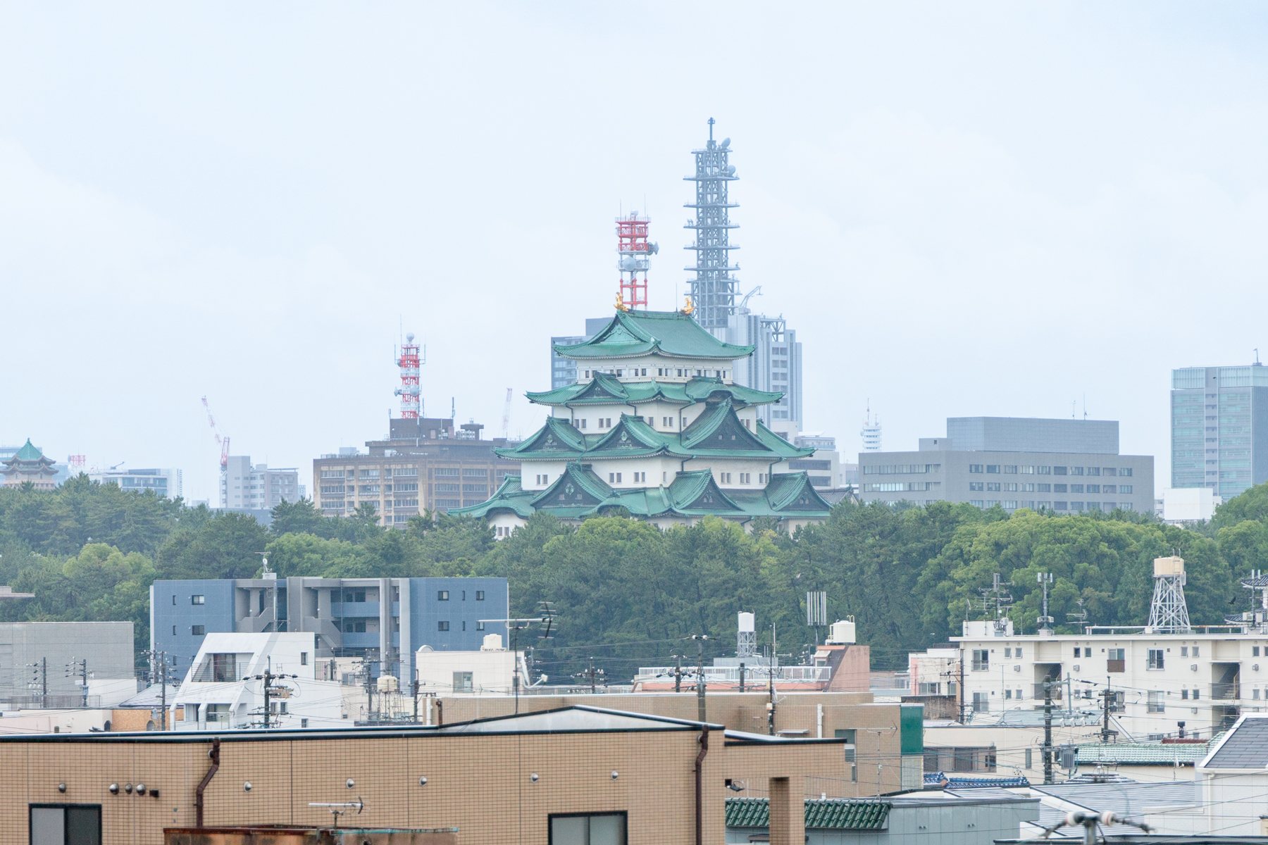 名古屋城を望む眺望